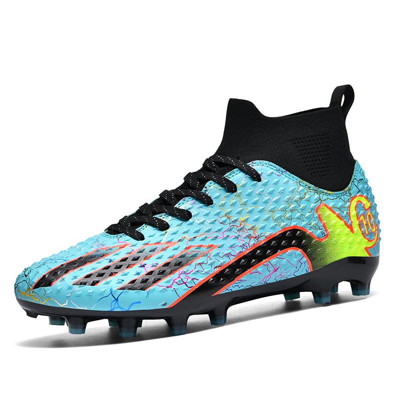 2024 transfronterizos nuevos niños y niñas estudiantes transpirables zapatos de fútbol de clavos cortos y largos zapatos de entrenamiento juveniles