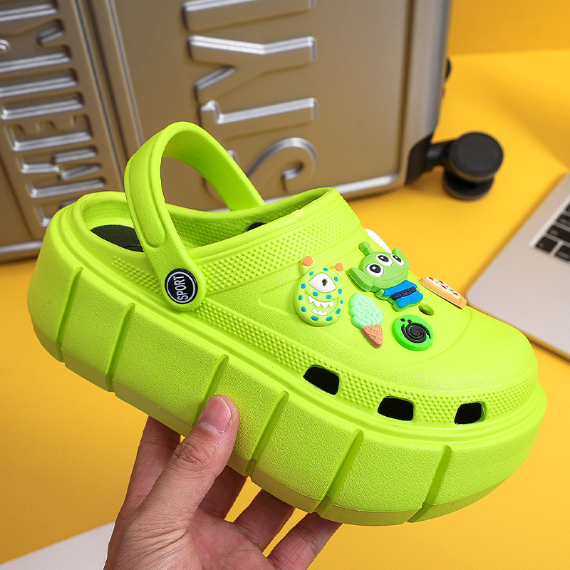 Outdoor Sandals women's summer 2022 new fashion beach shoes muffin thick bottom increased non-slip hole shoes