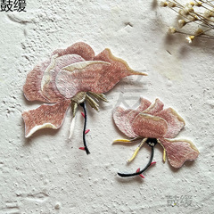 刺繍ステッカー花スタイルファッション布ステッカー小さなダウンジャケット衣類修理穴 DIY パッチステッカー