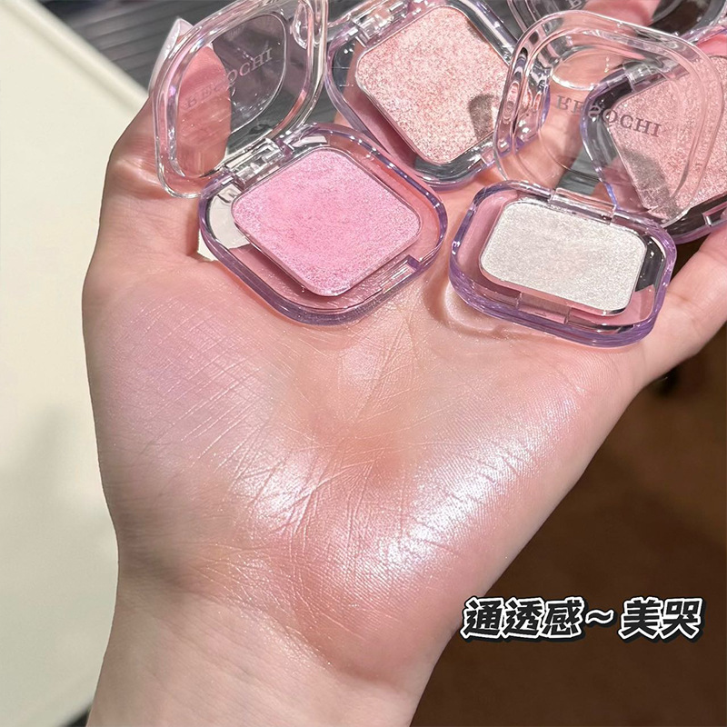 RESOCHI Amethyst Mist Landing High Gloss Powder, polvo de brillo perlado, polvo no volante, maquillaje al por mayor.
