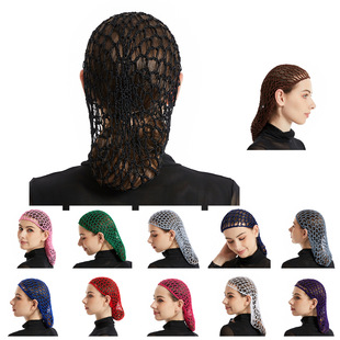 Factory in stock Women's hand crocheted artificial silk long hat TC313 AliExpress AMAZON hot sale