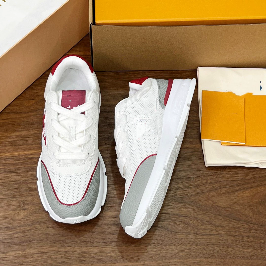 Новые кроссовки 2025 года из натуральной кожи, белые, с круглым носком, на шнуровке, низкие, спортивно-повседневные, унисекс, для бега, в стиле «dad shoes».