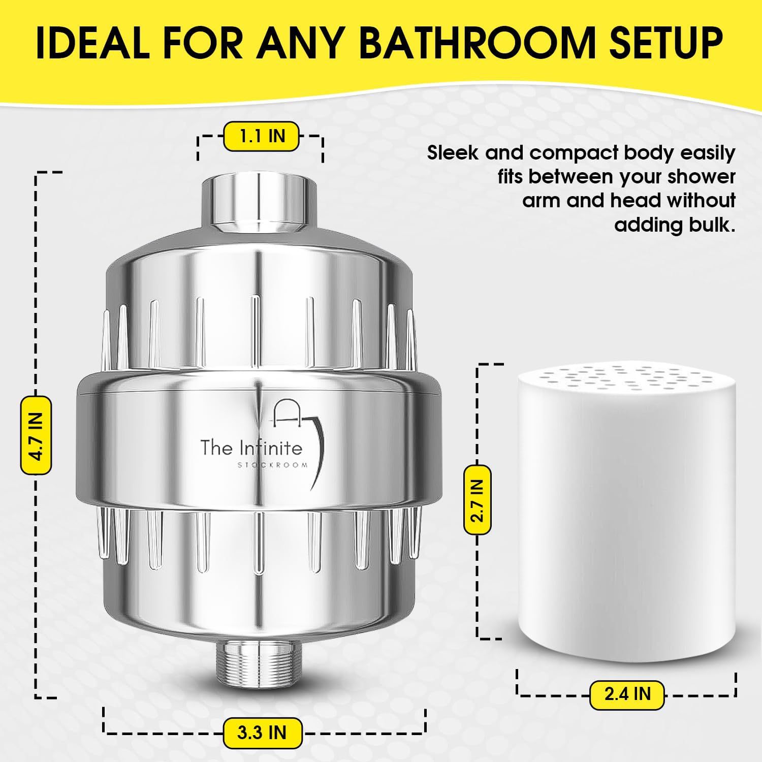 Purificador de agua doméstico transfronterizo con prefiltro de carbón activado para eliminar el cloro residual y los metales pesados, purificador de agua para ducha image 4