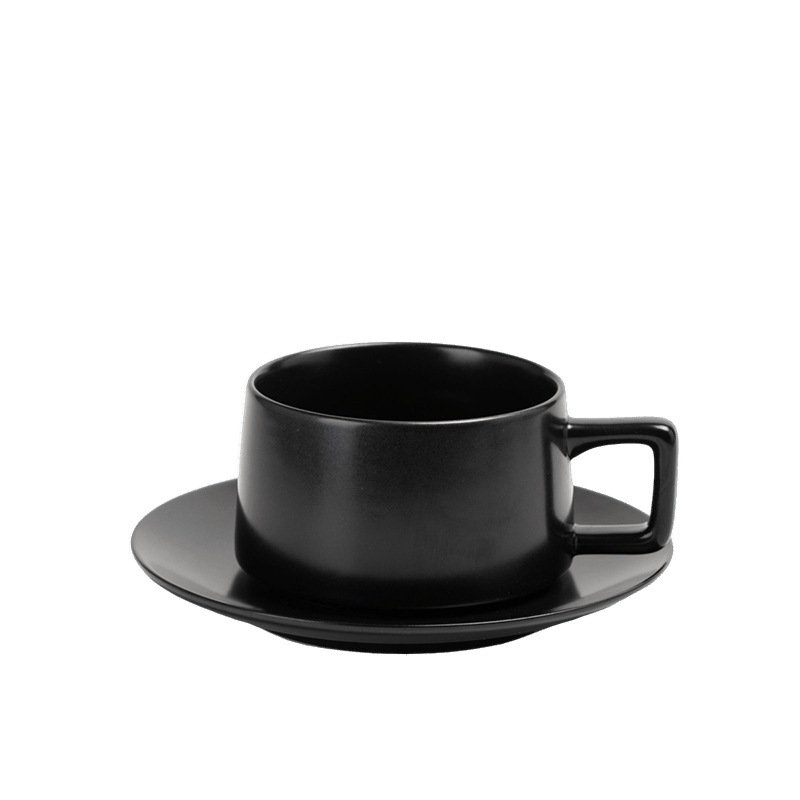 Conjunto de tazas de café europeas y platillos creativos estilo americano INS estilo de moda personalidad de tazas de cerámica de alta calidad caja de regalo