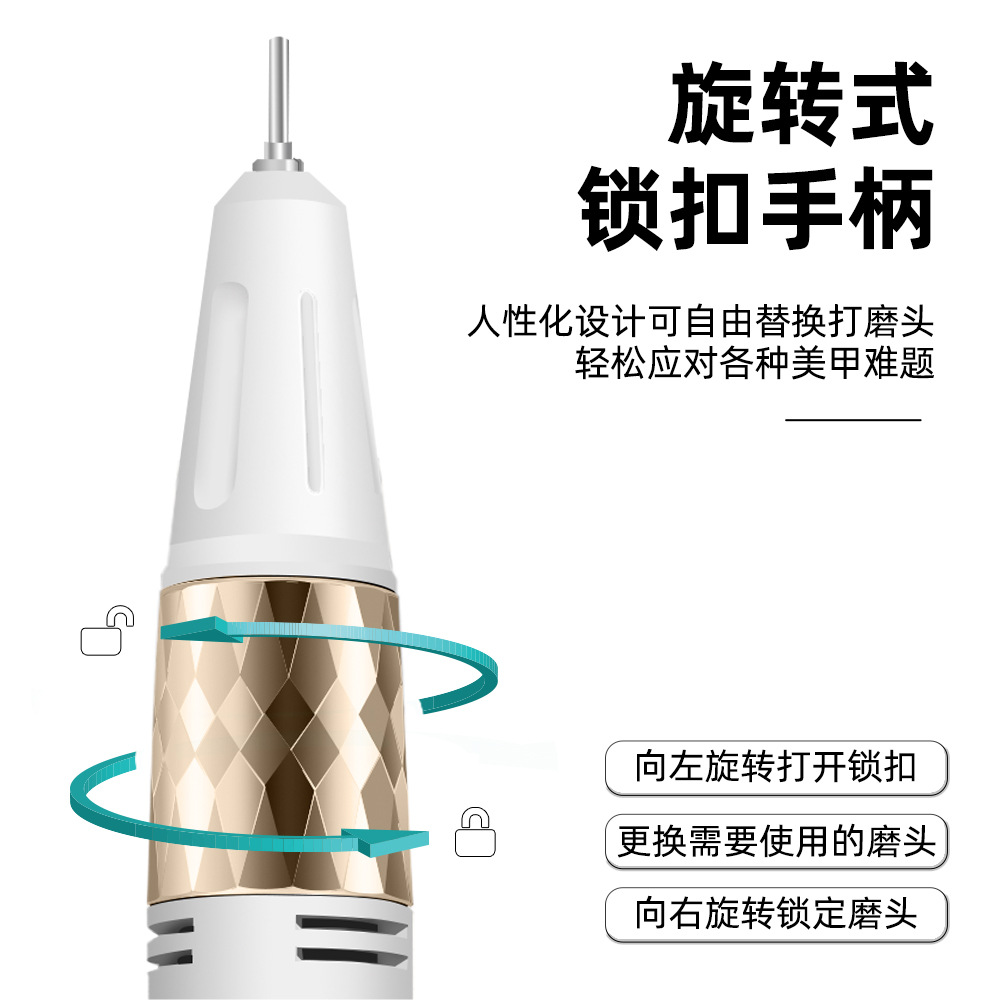 JIMDOA transfronterizo máquina de pulido de uñas eléctrica LCD 35W herramienta especial de pulido de uñas de alta potencia