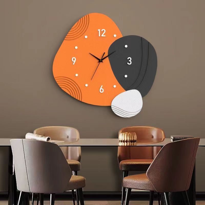 Reloj de pared de dibujos animados sala de estar creativo lindo reloj decoración doméstica dormitorio de niños silencioso reloj de pared