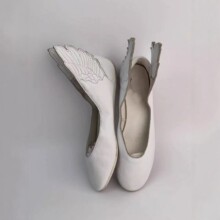 中古翅膀玛丽珍单鞋女法式浅口圆头内增高一脚蹬芭蕾舞鞋(不含税)