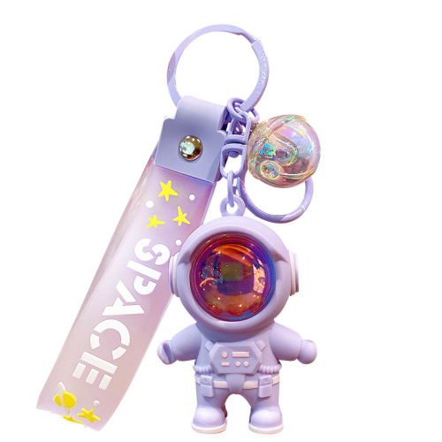Genuine Astronaut Sunset Keychain Pendant Female Cartoon Car Keychain Pendant Valentine's Day Small Gift Wholesale