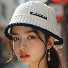 秋冬季新款韩版显脸小保暖水桶渔夫帽遮脸复古百搭盆帽子女潮8292