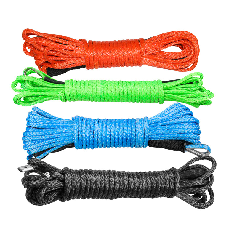 汽车电动绞盘绳 高分子聚乙烯威亚绳越野车拖车救援牵引绳