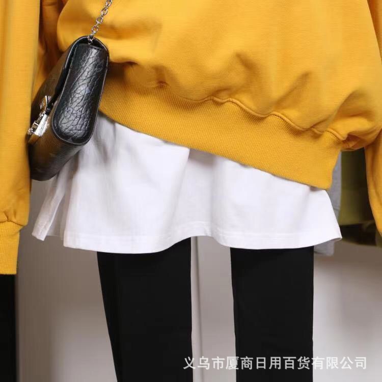 屁帘打底裙神器叠穿小屁帘女假下摆白裙卫衣内搭半身裙百搭休闲裙