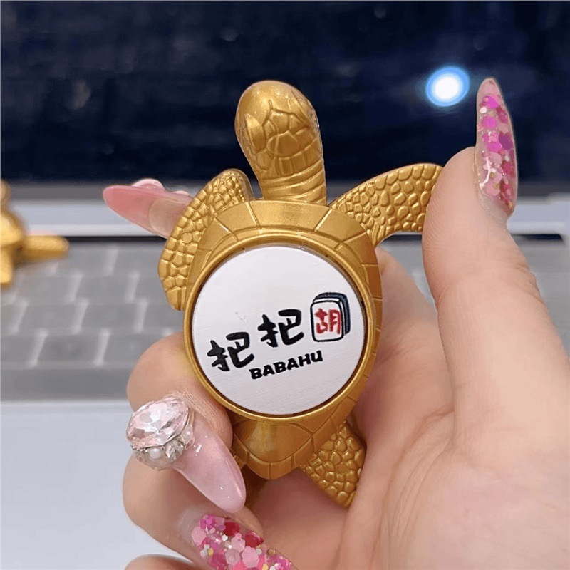 Zhao Caijin Bao tortuga de oro infláble llama abierta encendedor creativo tortuga de oro pequeña tortuga de metal para enviar novio encendedor image 13
