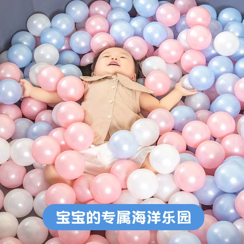 Пищевой Макарон цвет утолщенный Океанский мяч детский цветной пластиковый волновой мяч Непослушный форт Фабрика Прямая оптовая продажа