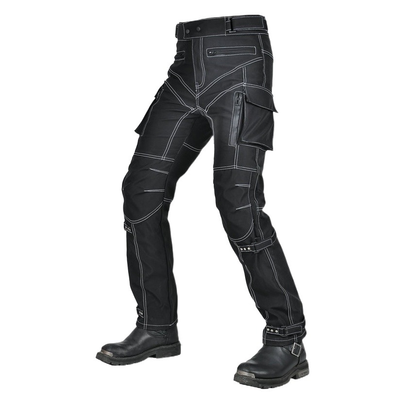 [A prueba de agua] VOLERO motocicleta cuatro estaciones anti-caída pantalones de ciclismo anti-caída telescópicos de cintura alta protector de pantalon