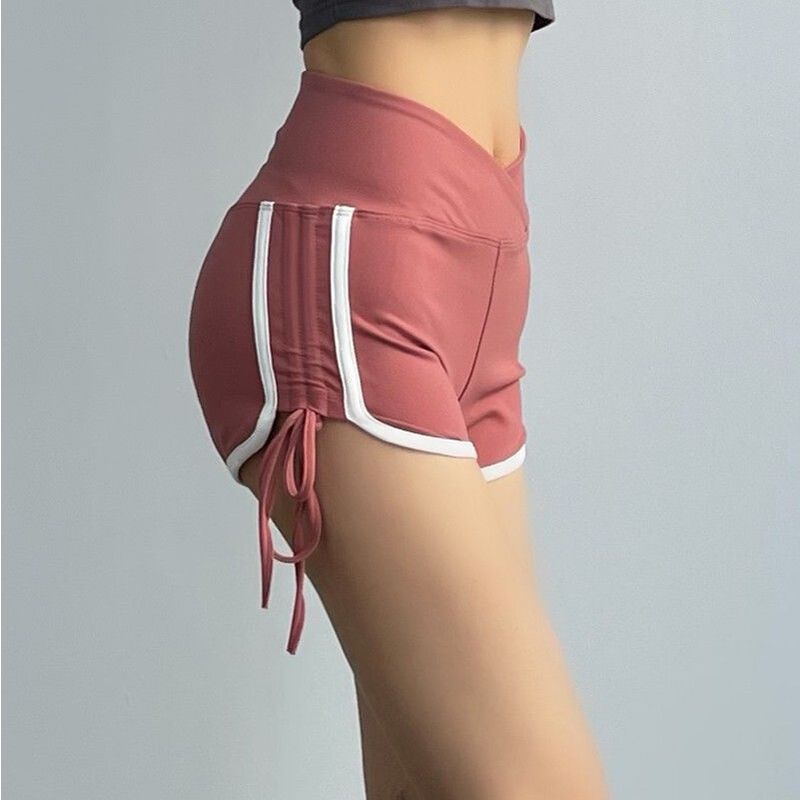Summer New Korean-Style Shorts with a Waistline Accent, Drawstring Shorts for Women, Peach-Shaped Butt, High-Waisted Thai-Style Hot Pants Summer New Korean-Style Shorts with a Waistline Accent, Drawstring Shorts for Women, Peach-Shaped Butt, High-Waisted Thai-Style Hot Pants
