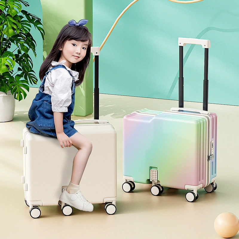 Durable suitcase with seat, increased thickness