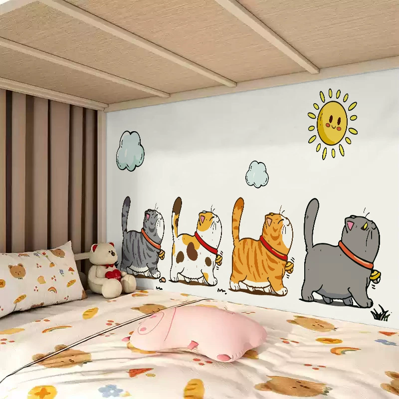 Двухслойная самоклеящаясяcrib для учащихся начальной школы для кровати на стене с Velcro, для учащихся