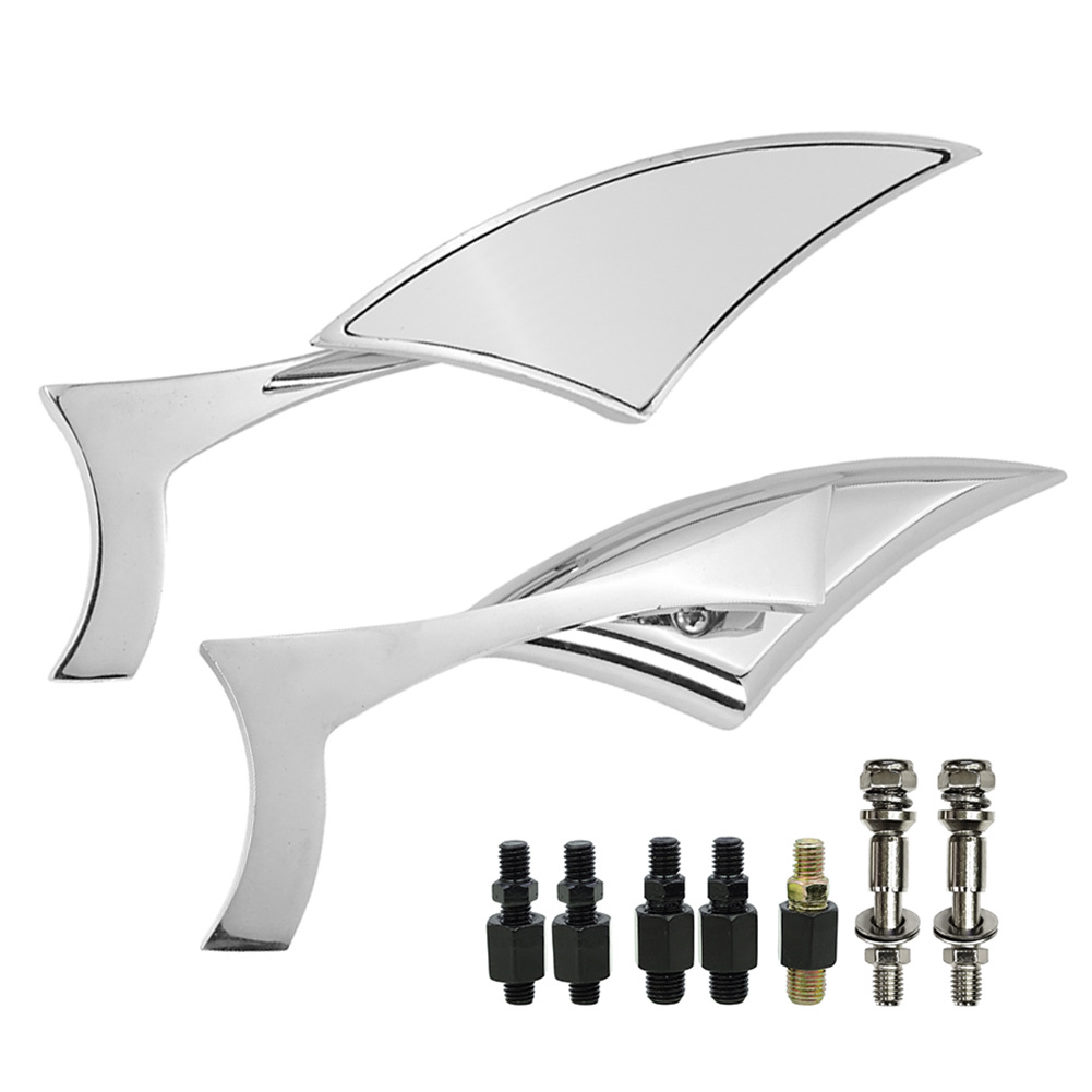 Suitable for Harley Motorcycle Rearview Mirrors, Universal Harley Motorcycle Mirror Modification with Reverse Thread