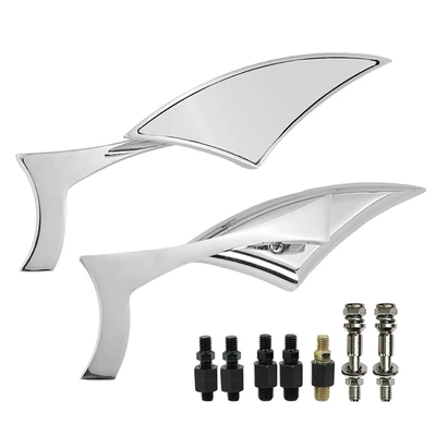 Suitable for Harley Motorcycle Rearview Mirrors, Universal Harley Motorcycle Mirror Modification with Reverse Thread (Motorcycle rearview mirror) - electroplating-with-harley-special-screws