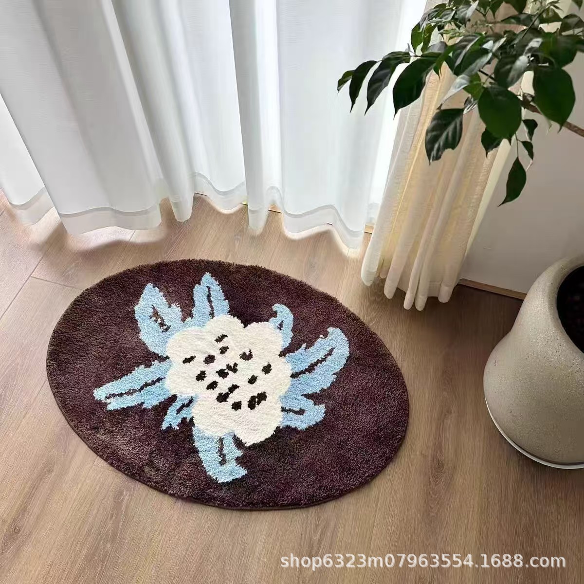 Retro non-slip carpet for bed for living room for home use
