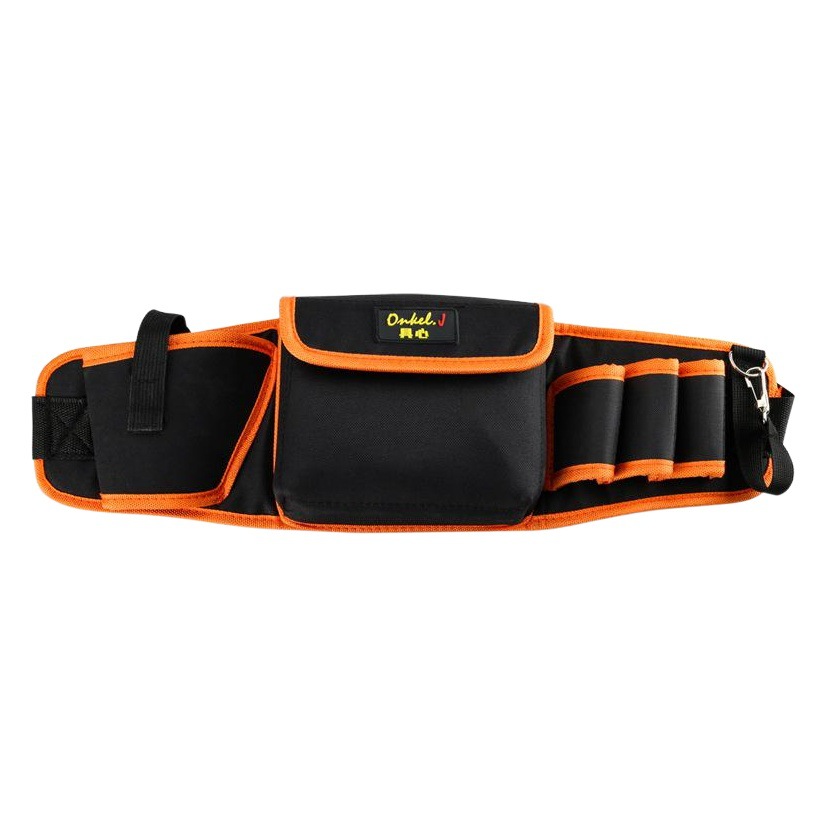 Bolsa de herramientas bolsa de cintura de electricista para trabajar la madera bolsa de uñas de lona bolsa de herramientas engrosada bolsa de almacenamiento para hombres papel tapiz kit multifuncional