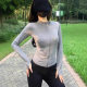 Grey stand collar ice silk sunscreen women's 2025 slim-fit cool-feeling sports yoga sunscreen jacket UV protection