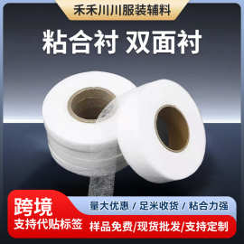 双面粘合衬热熔胶网膜粘合衬布服装辅料嵌条双面胶热熔胶网膜批发