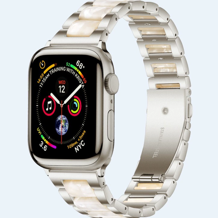 Применение Apple Watch с металлическим ремешком из смолы Applewatch iWatch6/5/4/3/2/1