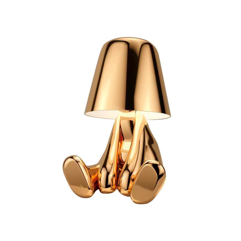 Ventas transfronterizas pequeñas lámparas de escritorio de oro recargable lámpara de noche decoración de lámparas de escritorio regalos de cumpleaños de vacaciones decoración image 6