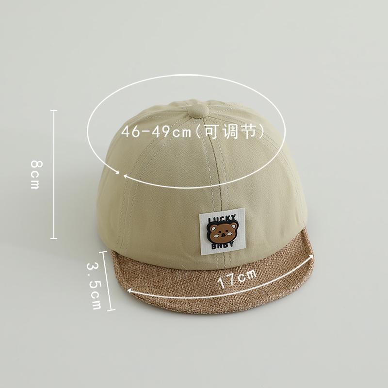 12-30 Sombreros para bebés de primavera y otoño delgados sombreros de pato para bebés sombreros de béisbol para niños sombreros de protección solar coreanos