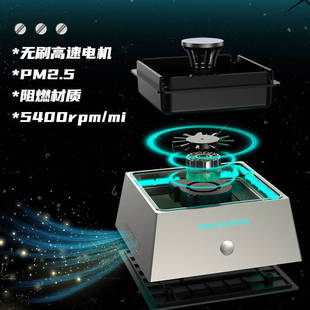 Electronic Ashtray Air Purifier USB Charging Household Negative Ion Anti-Fly Ash Smoke Removal Aromatherapy Machine