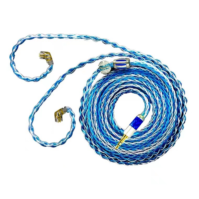 ND 16-Strand plateado cable auricular Cable de actualización 3,5 cable de audio 4,4 Cable de equilibrio enchufe 0,75/0,78/2,5