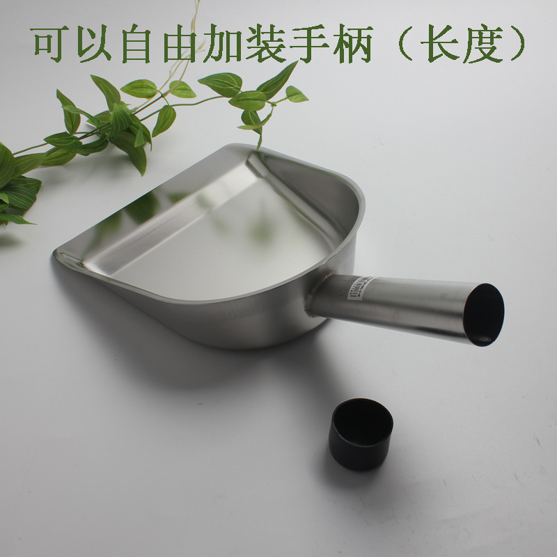 批發加厚無磁方形不鏽鋼冰剷平底麵粉鏟超市糧食米特大號穀物多用