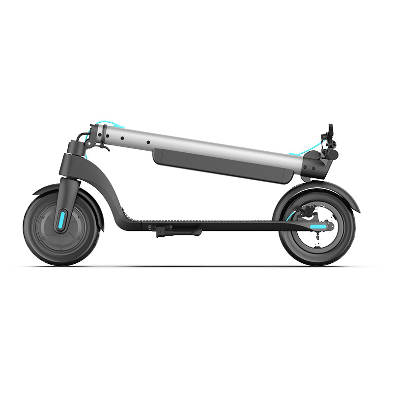 Fábrica de scooter eléctrico para adultos plata X836V10AH coche eléctrico plegable diseño de patineta de etiqueta durabilidad