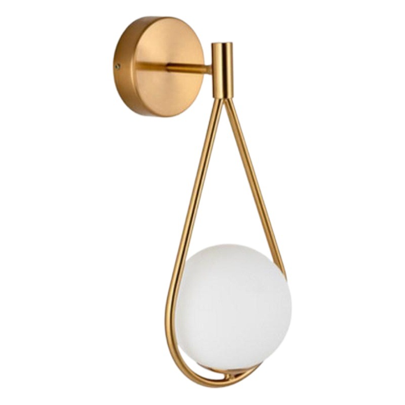 Lámpara de pared nórdica post-moderno simple vidrio sala de estar pasillo balcón moda creativa escaleras dormitorio lámpara de noche