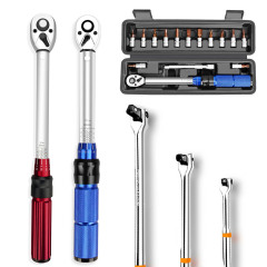 1/4 "3/8" 1/2 "トルクレンチ5-25NMプリセット調整式トルクレンチTORQUE WRENCH