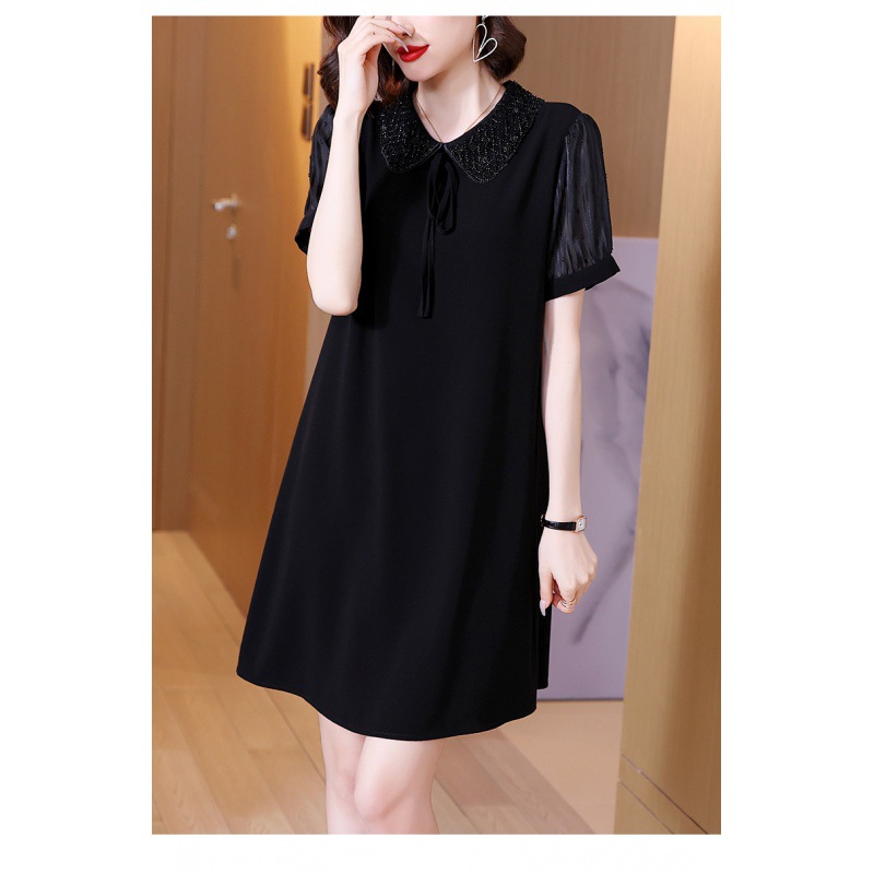 Elegant summer long shiffon dress