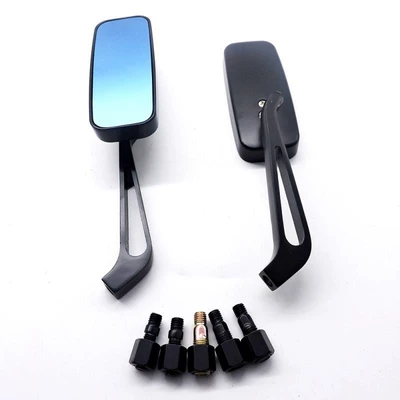 Flyquick Cross-Border Best-Selling Classic Modified Universal Motorcycle Electric Vehicle Rearview Mirror Retro (Digər kuzov və aksesuarlar) - black-blue-glo