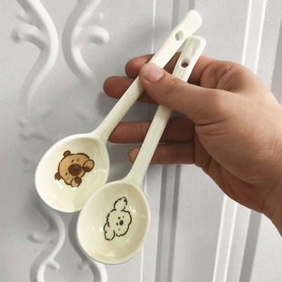 �մɲͳ׼���Cartoon ceramic spoon�L�����ӳ�Ȝ���ƷLadle
