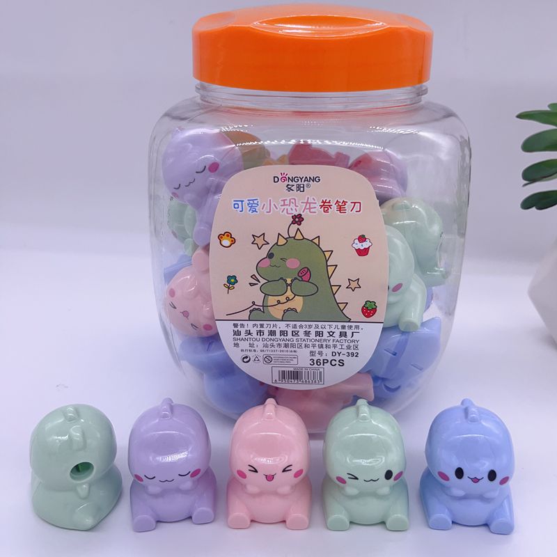Sacapuntas de animal lindo, mini, de un agujero, para estudiantes, portátil, al por mayor