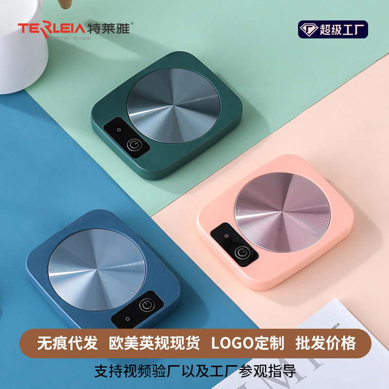 Posavasos calentados Oficina Invierno Leche caliente Posavasos termostáticos Taza cálida 55 grados Juego de posavasos de preservación del calor Regalo