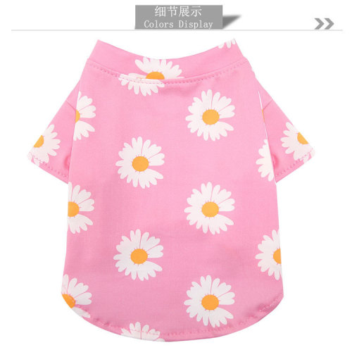 Dogs and cats clothes spring, summer and autumn new style for travel pet supplies teddy bear poodle small medium dog daisy internet celebrity 