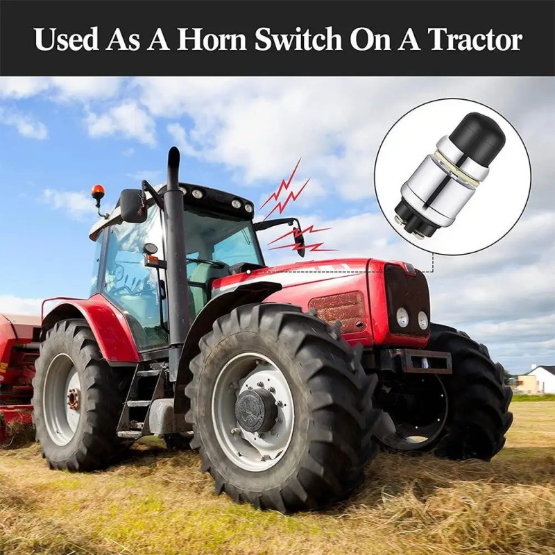 Jk260 Ignition Starter Switch Waterproof Push Button Switch Heavy-Duty Suitable for Trucks, Boats, Cars, Rvs