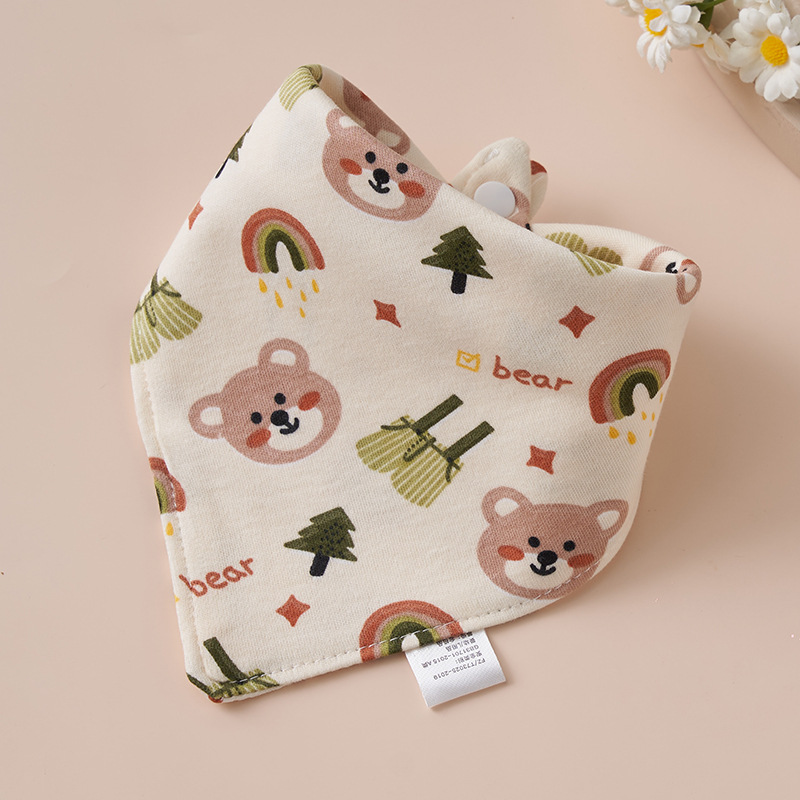 Baby algodón toalla de saliva toallas triangulares bebés recién nacidos anti-vomitación de leche buckle ultra suave buckle otoño invierno