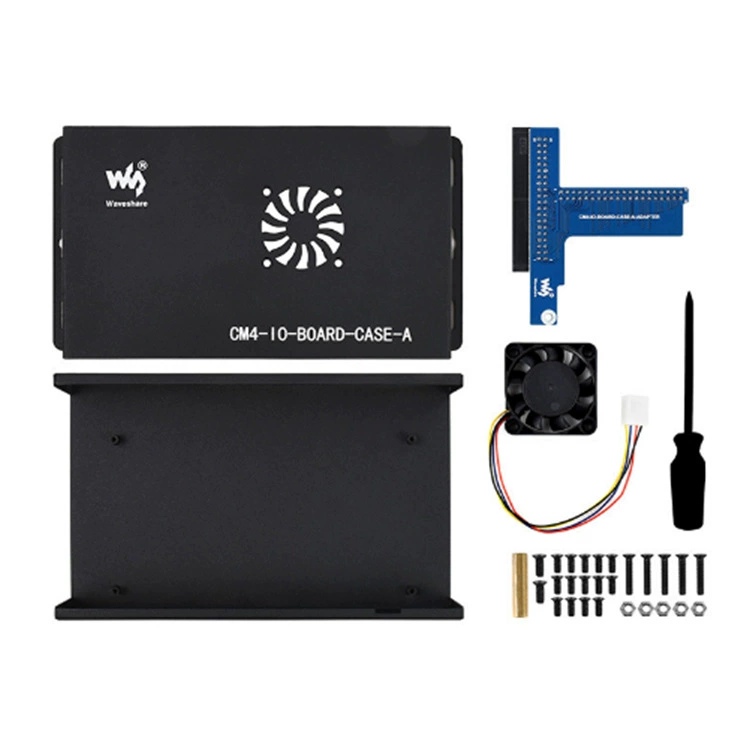 Raspberry Pi Compute Module 4 IO платa специальный металлический матовый корпус с кулером