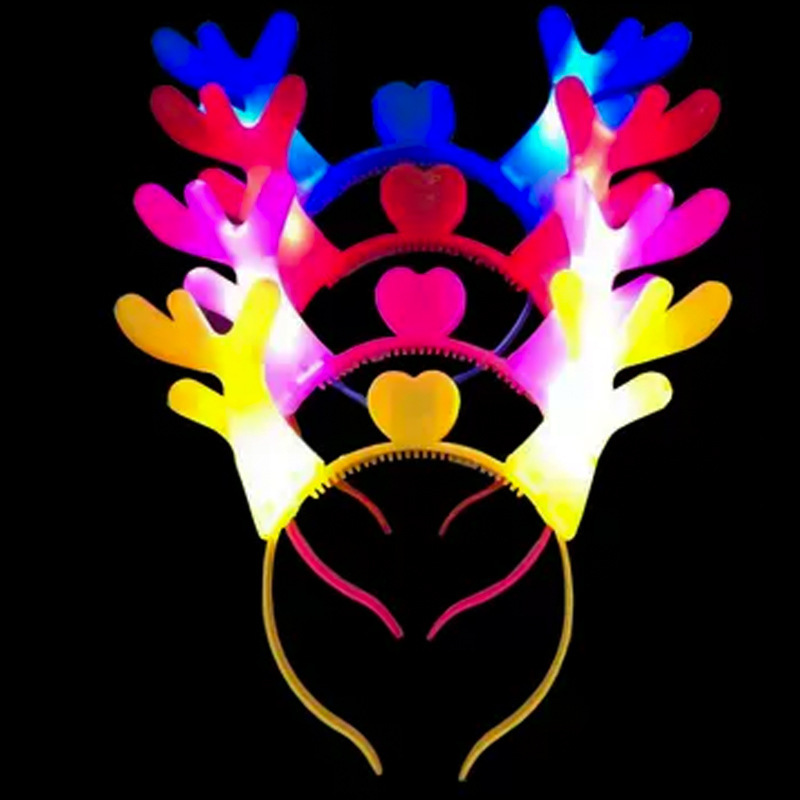 Amazon comercio exterior concierto brillo animador cabello tocado de cuerno de buey para niños corpos de cabello jardín de infantes