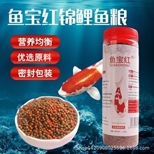 鱼宝红水族上浮颗粒观赏鱼金鱼小锦鲤鱼鱼食鱼粮冷水鱼鱼饲料