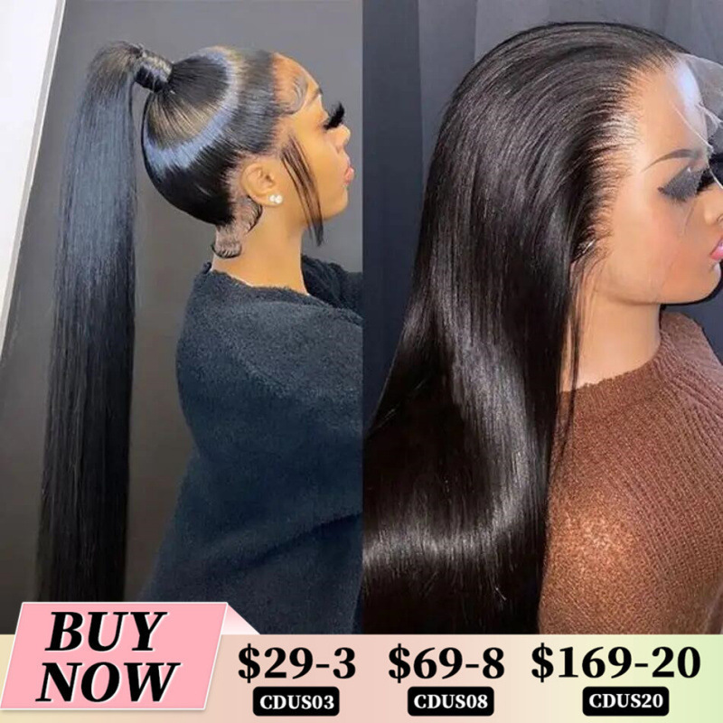 360 Lace Frontal Wig Brazilian Bone Straight Transparent13X