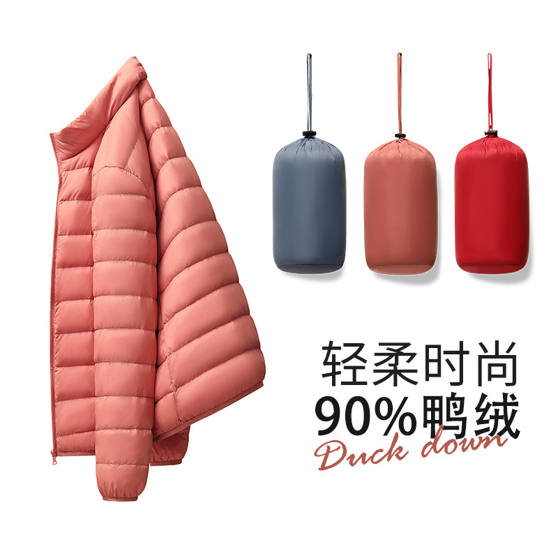 밝은 레드 스탠드 칼라