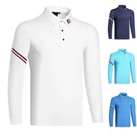25 Осень GOLF Одежда для гольфа Мужская одежда с длинными рукавами спортивная повседневная рубашка поло футболка быстро сухая и дышащая